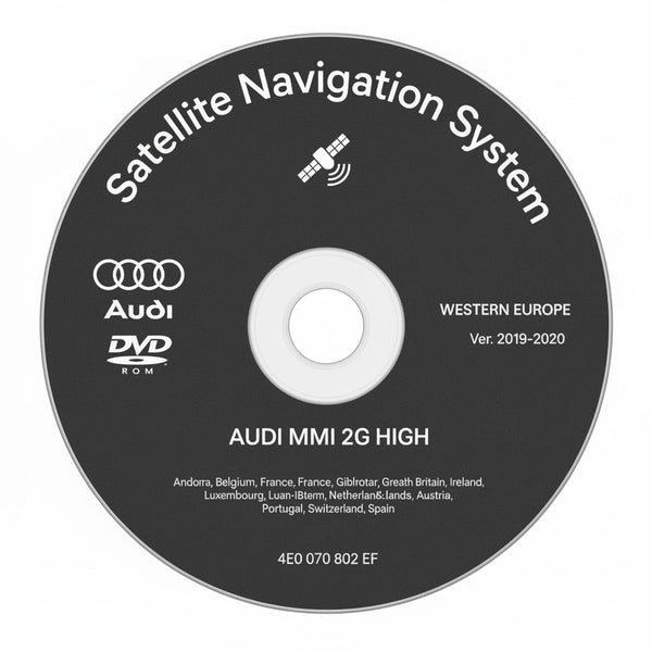 AUDI MMI 2G HIGH 2020 Navigationssystem-Kartenupdate-Disc