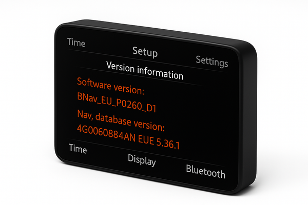 Audi MMI 3G Basic 2024 Navigationssystem-Kartenupdate