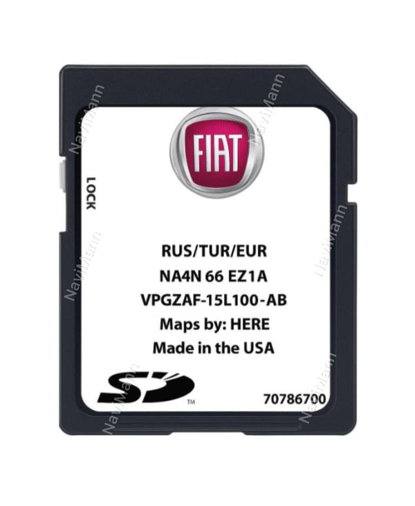 Fiat 124 Spider navigatie SD-kaart Europa 2020