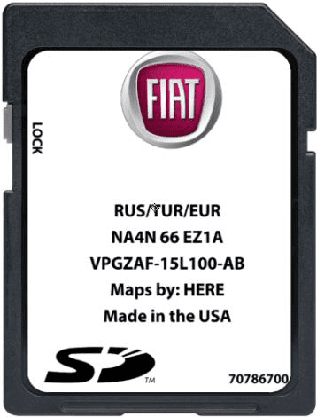 Fiat 124 Spider Navigation SD-Karte Europa 2020