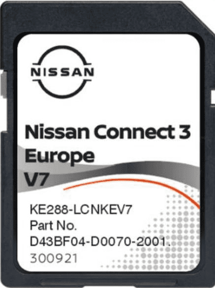 Nissan Connect 3 Navigationskarten-SD-Karte KE288-LCNKEV7