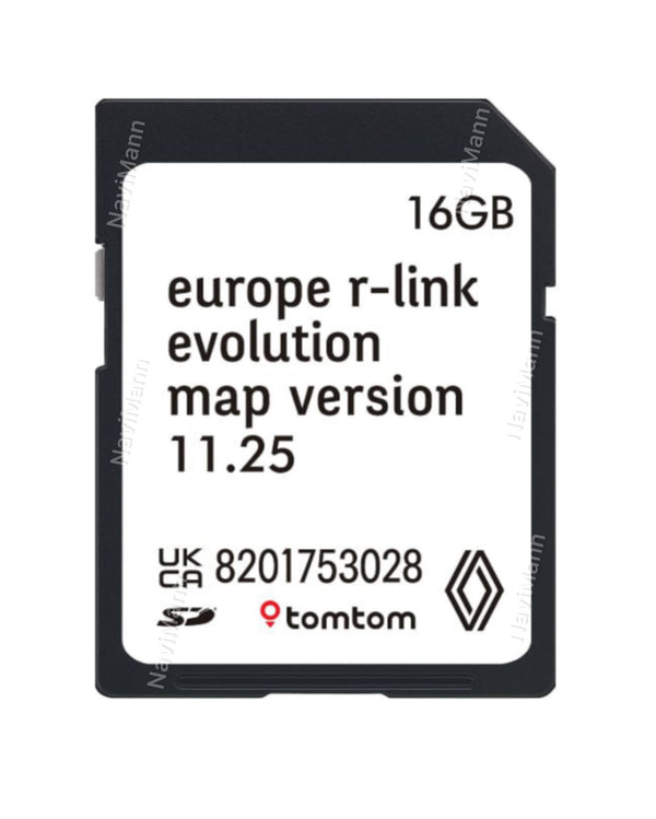 Renault Carminat R-LINK Navigationskarte SD-Karte Europa 2025