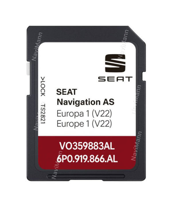 SEAT MEDIA AS MIB2 2026 SAT NAV KAART UPDATE SD-KAART