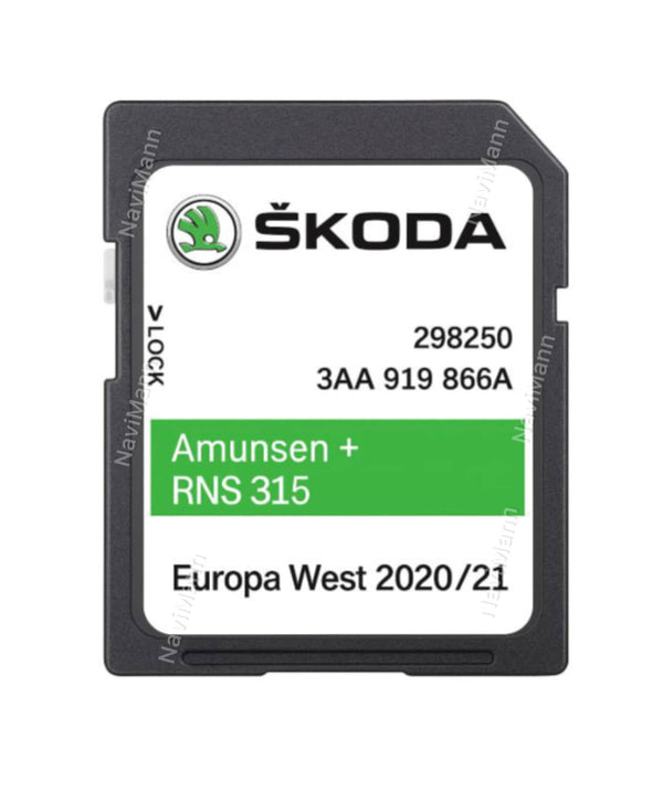 Skoda Amundsen+ Navigatiekaart Updatekaart Europa