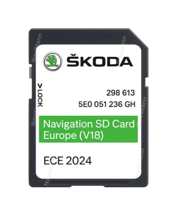 Skoda MIB1 Navigatiekaart SD-kaart Europa