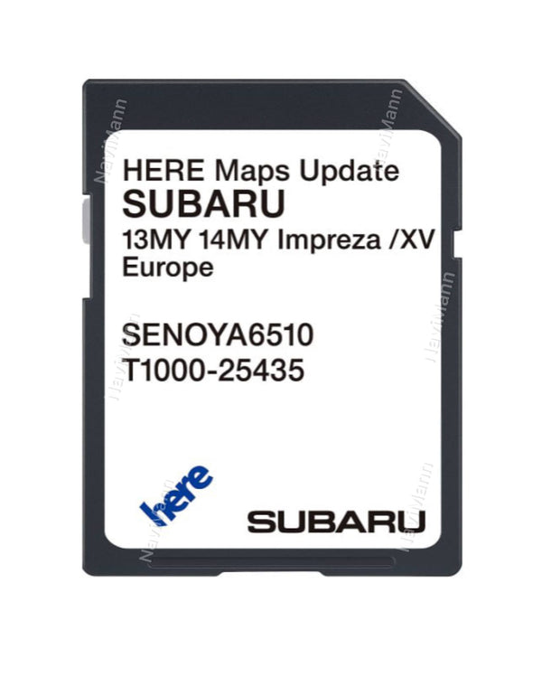 Subaru Starlink Gen1 XV/Impreza Mj. 13–14 Europa 2022 SD-Karte
