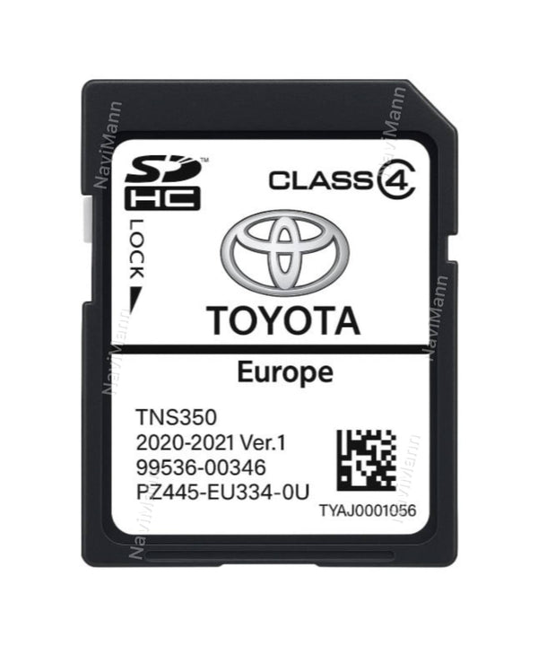Toyota TNS350 Navigationskarte SD-Karte Europa