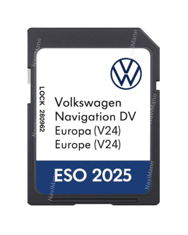 VW DISCOVER PRO NAVIGATION DV SAT NAV KARTE SD-KARTE EUROPA 2026