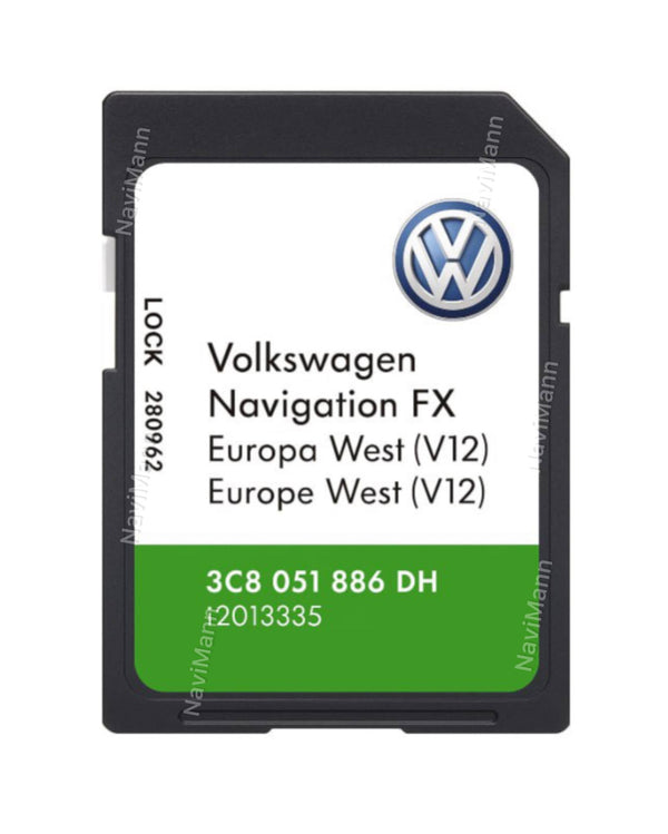VW FX RNS310 Navigations-Navigationskarten-Update, SD-Karte, 2020, V12