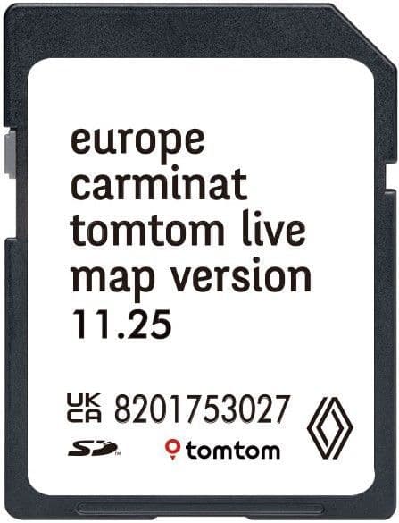 Renault Carminat Live-Navigationskarte SD-Karte Europa 2025
