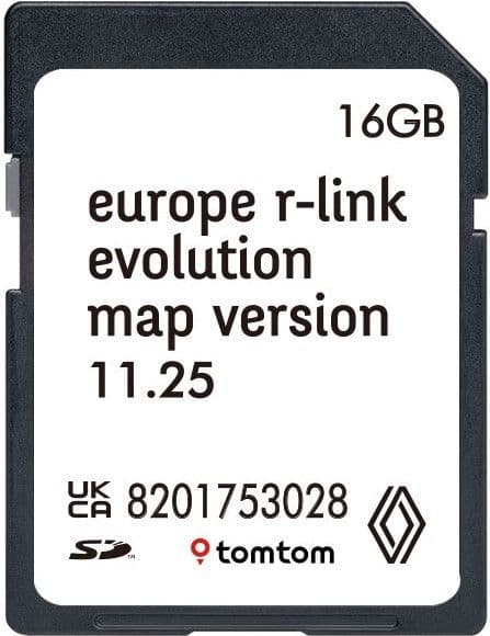 Renault Carminat R-LINK Navigationskarte SD-Karte Europa 2025
