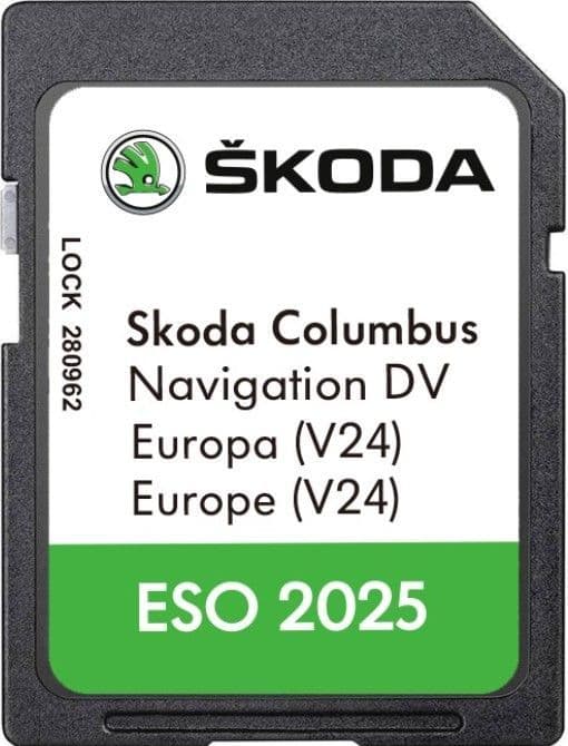 Skoda Columbus Navigationskarte SD-Karte Europa